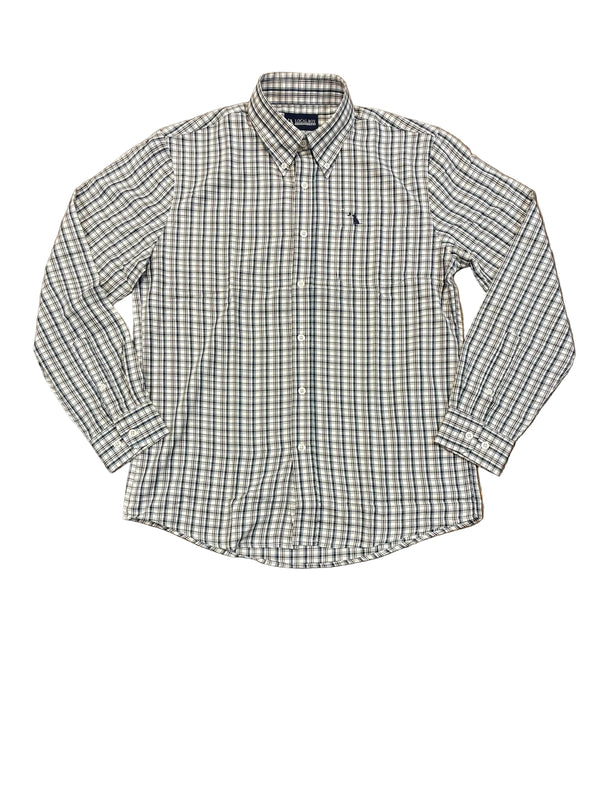 McNally Dress Shirt - Cream/Brown/Navy