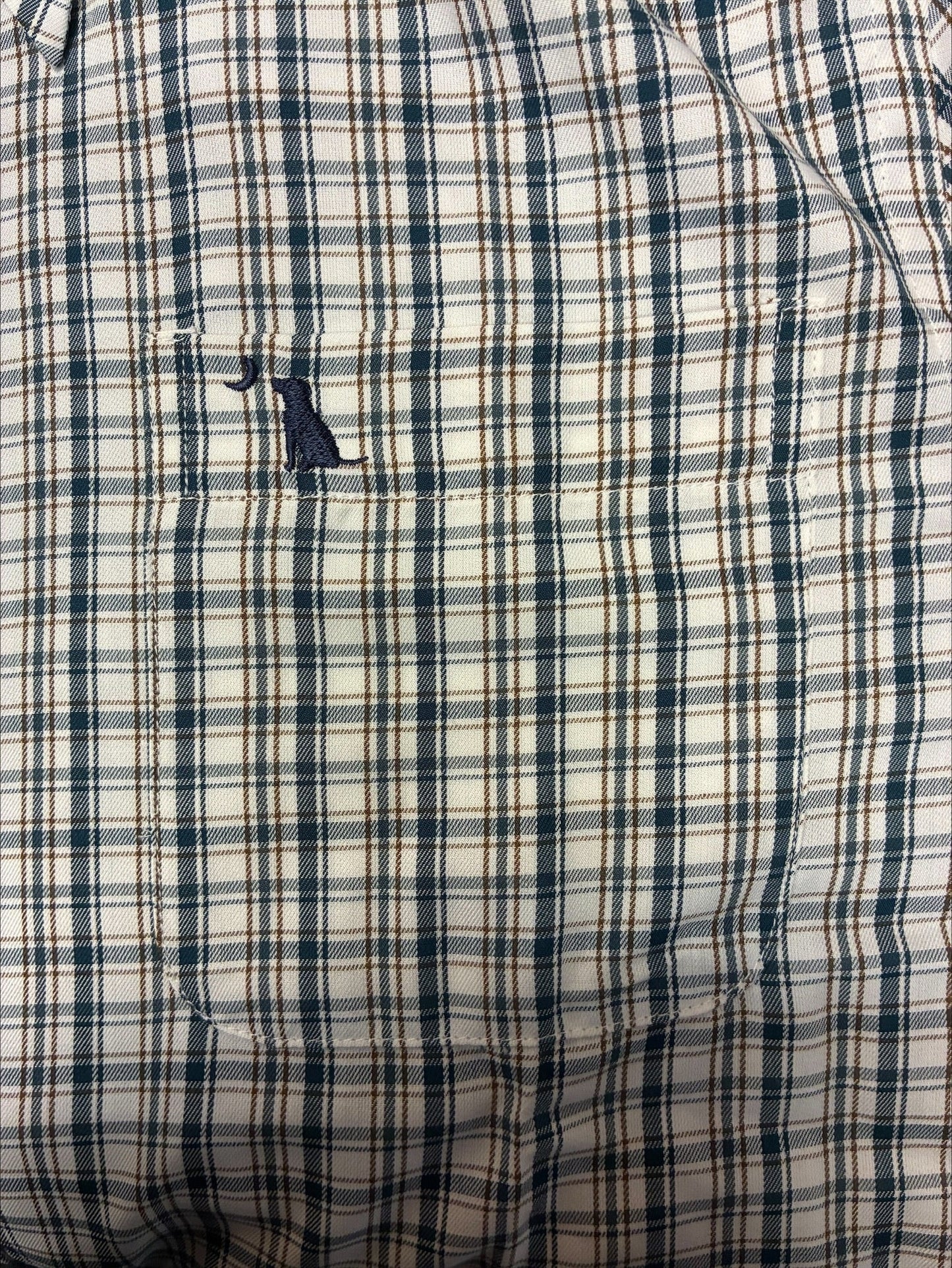 McNally Dress Shirt - Cream/Brown/Navy