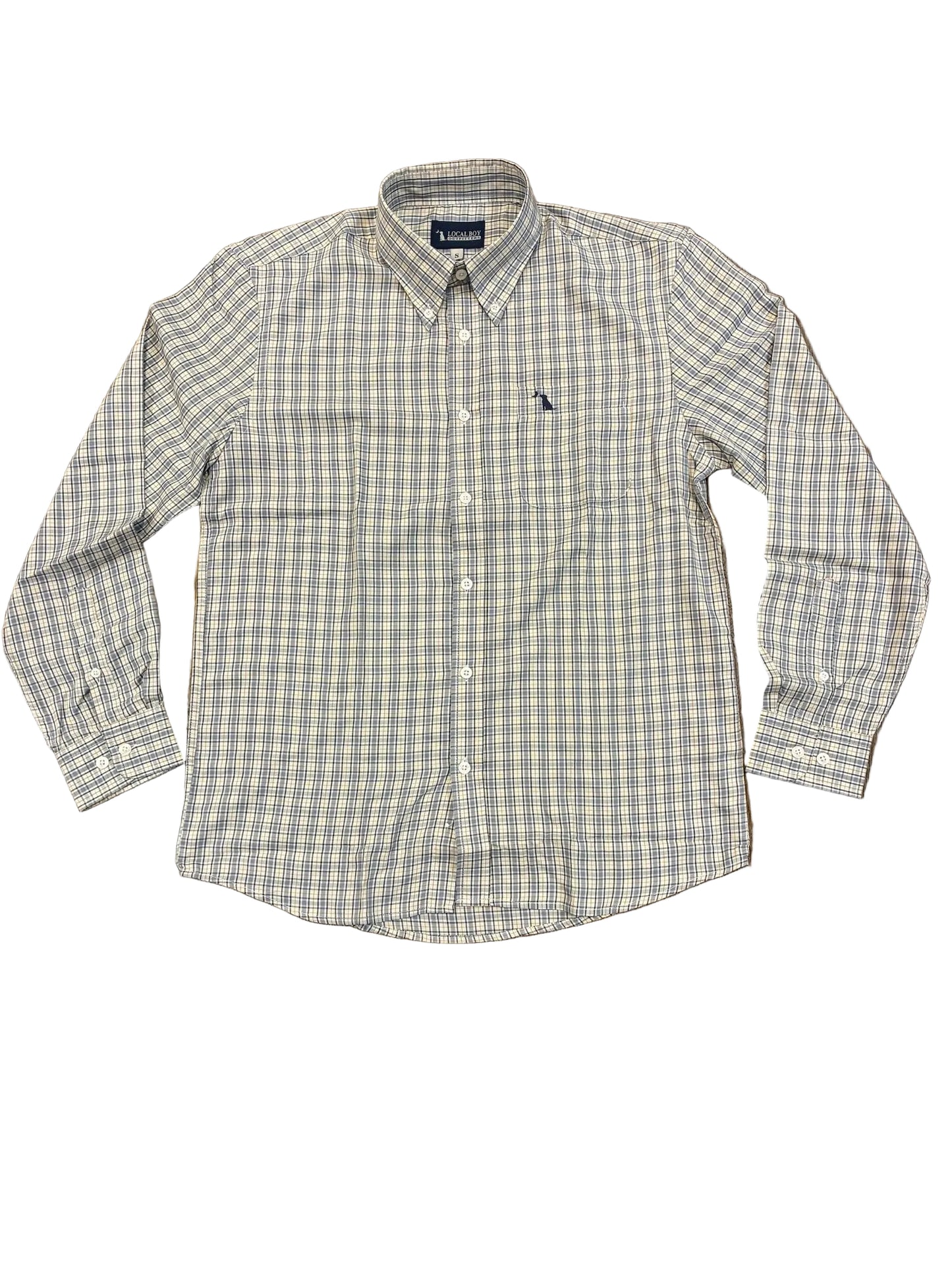 Faulk Dress Shirt - Slate/Rust/Navy