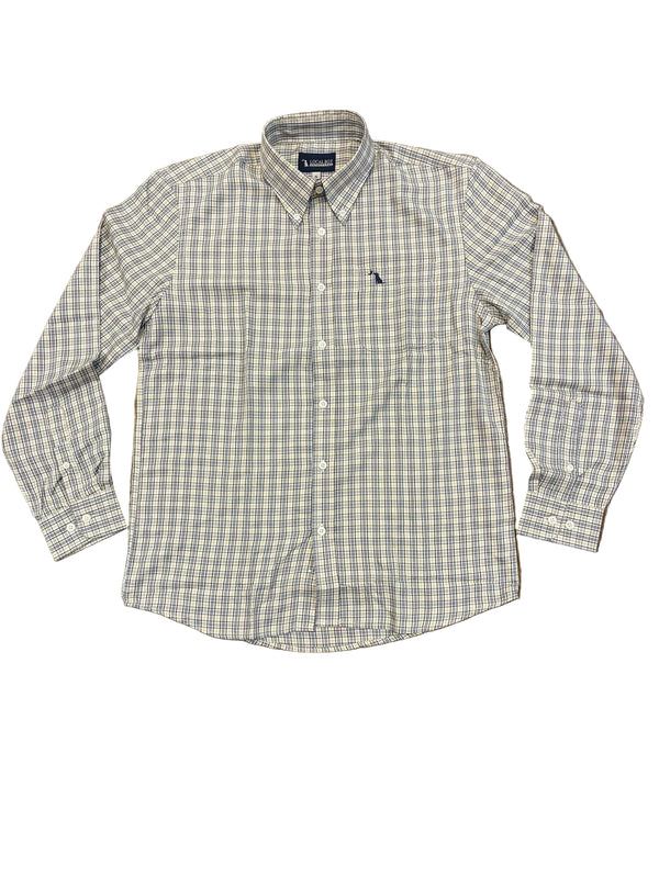 Faulk Dress Shirt - Slate/Rust/Navy