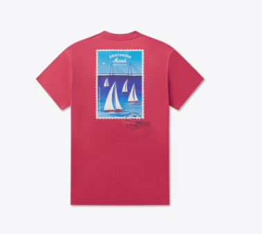 Regatta Sails Tee-Rhubarb