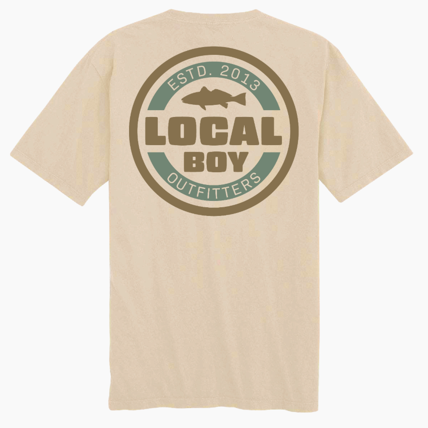 Classic Red SS Tee - Latte