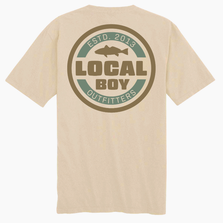 Classic Red SS Tee - Latte