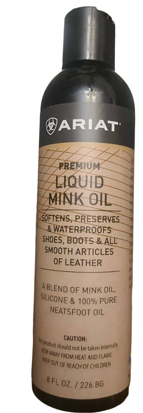Ariat Premium Liquid Mink Oil - 8oz