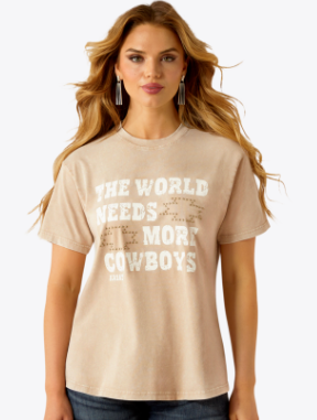 More Cowboys T-Shirt- White Pepper