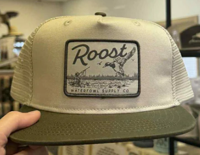 Roost Brown Bill Logo Patch Hat