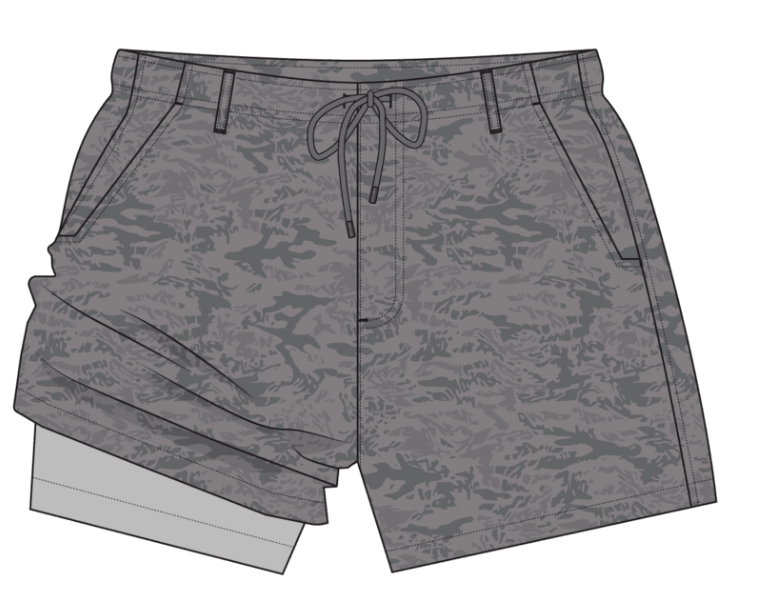 La Costa Lined Swim Trunk - Birkdale Camo