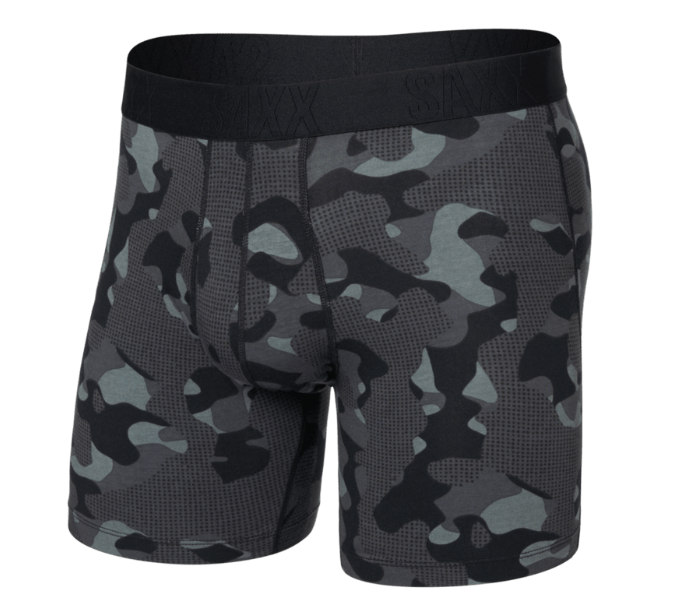Droptemp™ Cooling Cotton Boxer Brief Fly - Pebble Camo - Graphite
