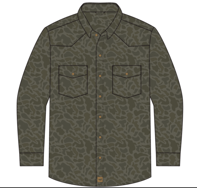 El Campo Performance Ranch Shirt - Dark Olive