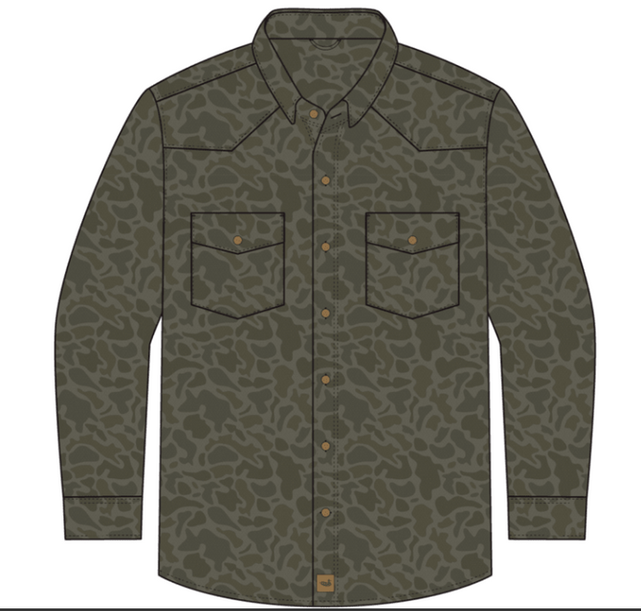 El Campo Performance Ranch Shirt - Dark Olive