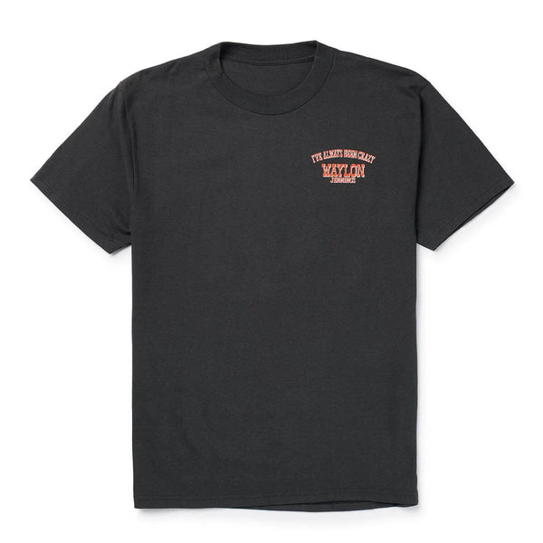 Seager x Waylon Jennings Always Been Crazy Tee - Vintage Black
