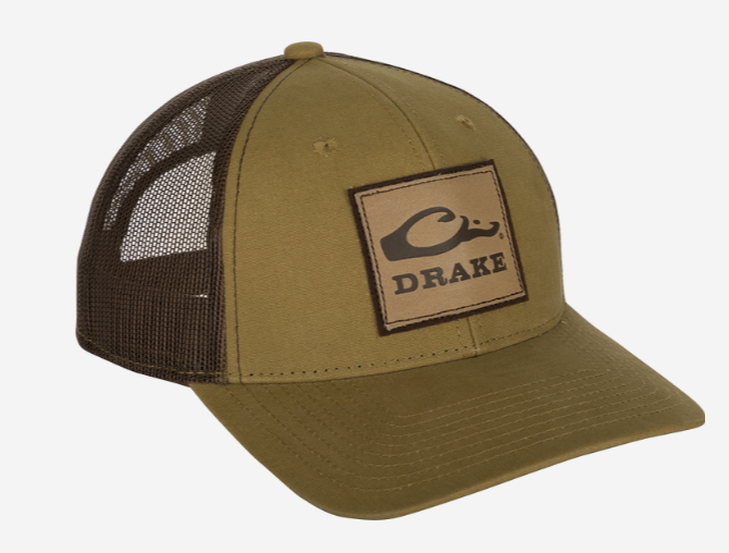 Drake Leather Patch Mesh Back Cap - Bronze