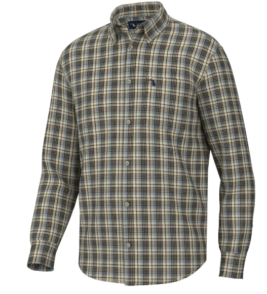 Grange Dress Shirt - Slate/Beige/Mocha