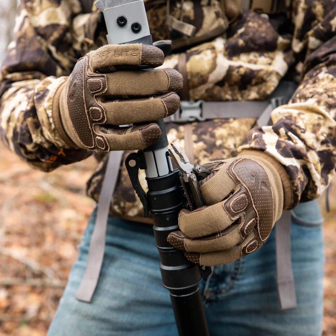 Shale Touch Hybrid Gloves - Darkwater