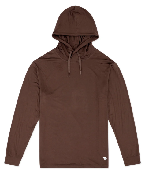Performance Hoodie - Heather Brown