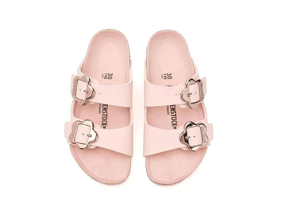 Girls' Arizona Flower Buckle Birko-Flor Sandals - Light Rose