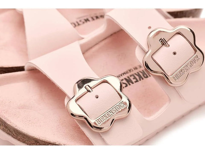 Girls' Arizona Flower Buckle Birko-Flor Sandals - Light Rose