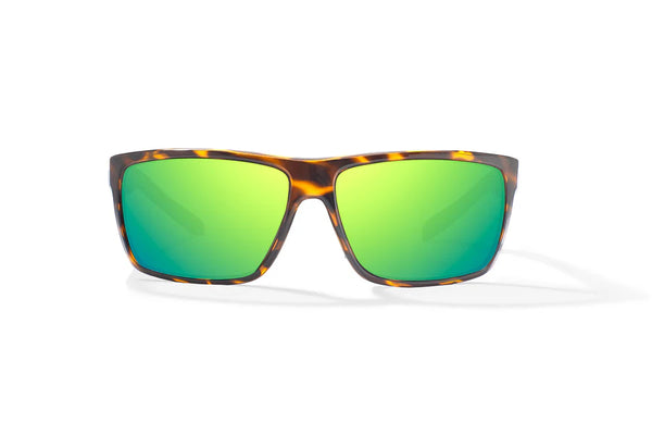 Sigs Gloss Brown Tortoise with Green Mirror Glass Lenses