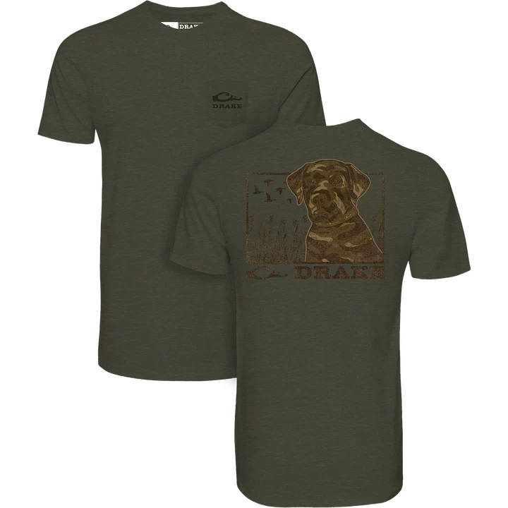 Youth Chocolate Lab T-Shirt - Olive