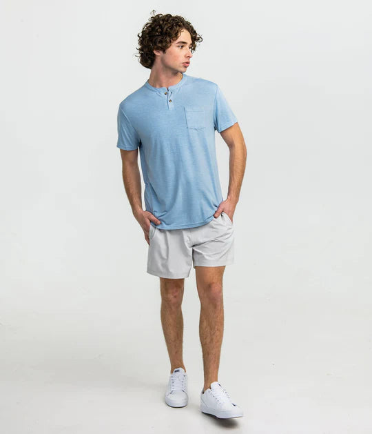 Max Comfort Henley S/S - Dusk Blue