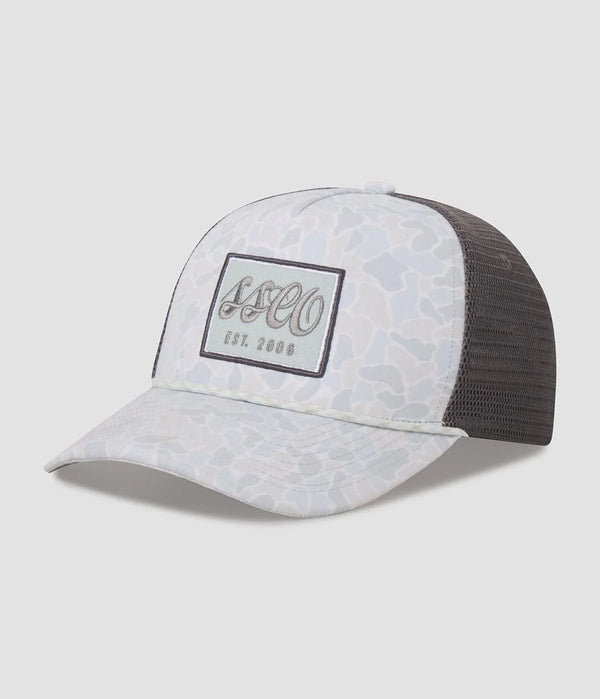 Rope Trucker Hat - River Rock Camo