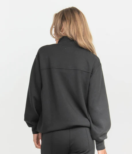 Around The Block 1/4 Zip - Raven