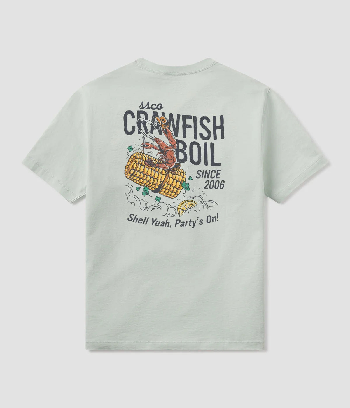 Youth Crawfish Boil Tee- Cool Mint