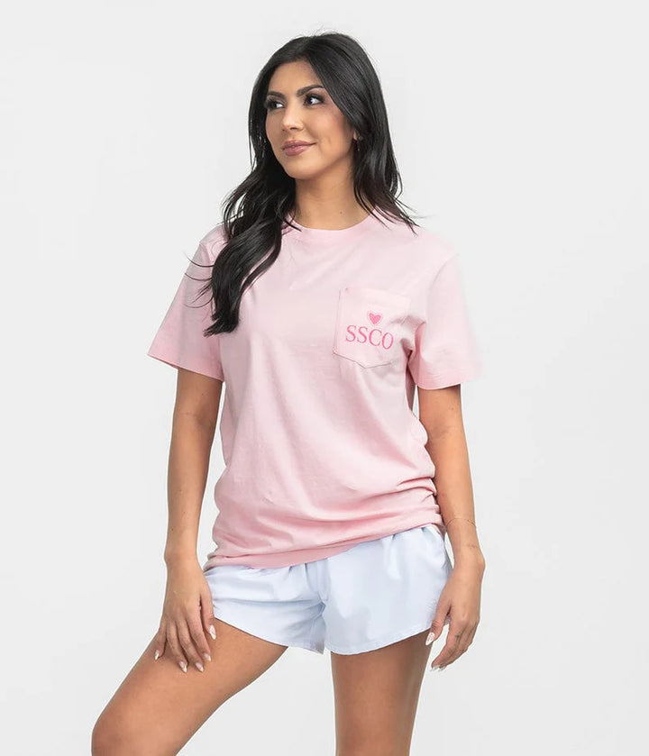 Southern Shirt Dolly of Hearts Tee - Blush