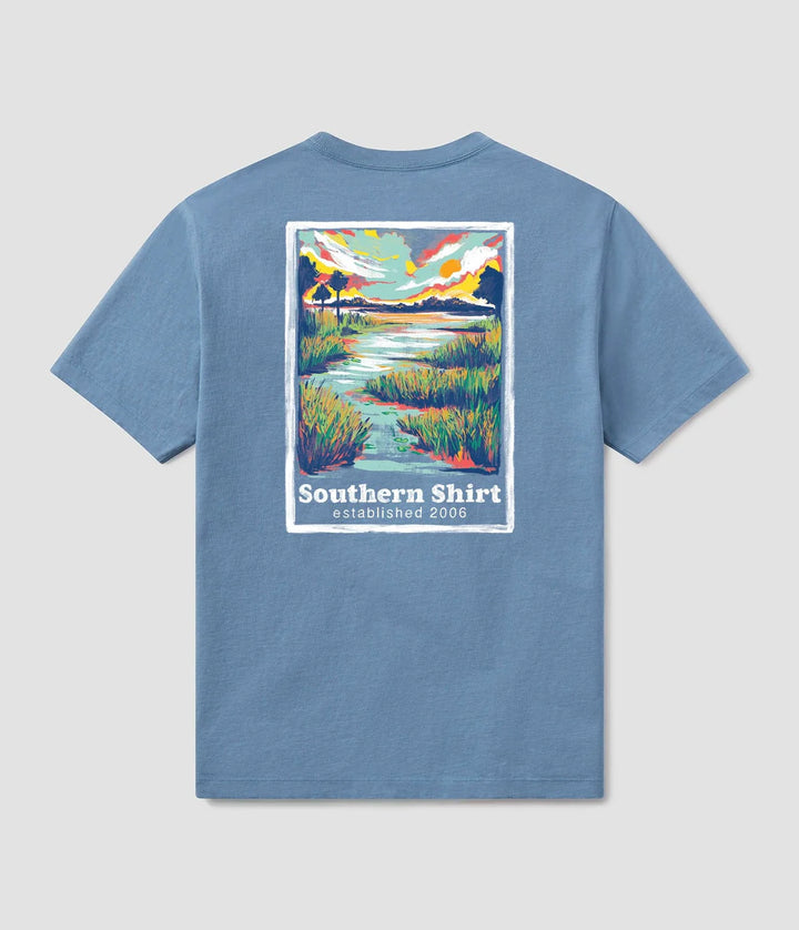 Marshland Glades Tee SS - Nautical Blue