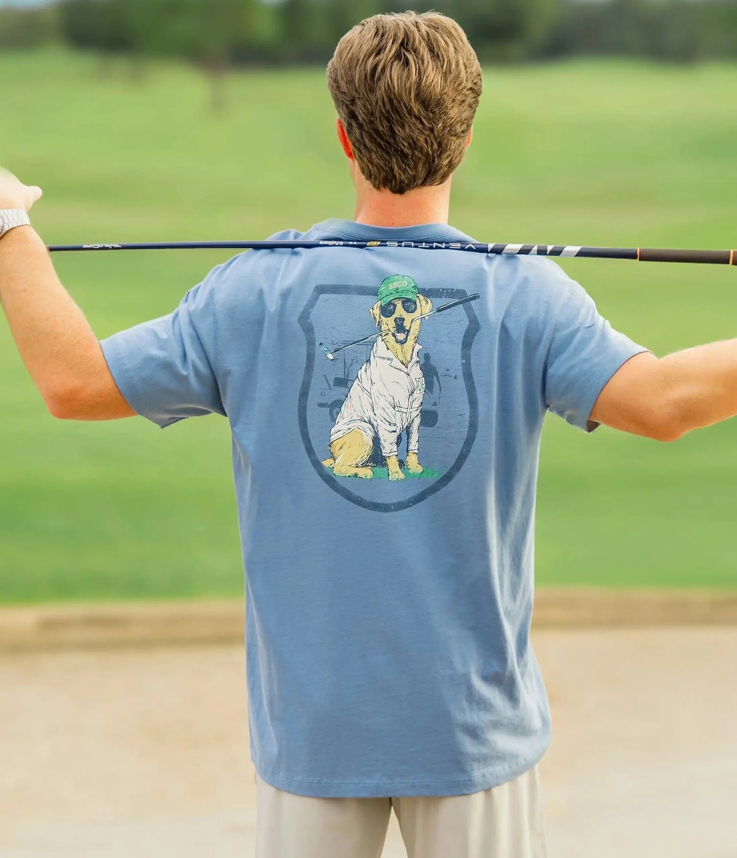 Whos Your Caddy Tee - Nautical Blue