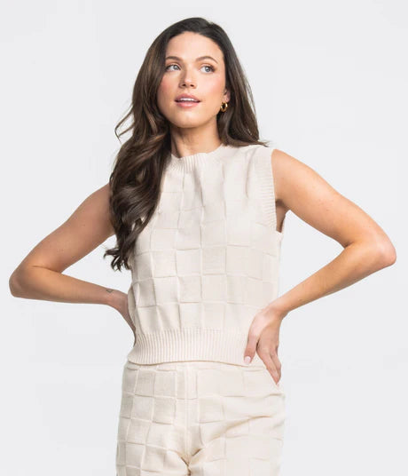 Couch To Cabana Knit Tank - Off-White