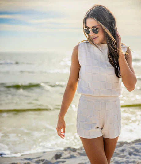 Couch To Cabana Knit Tank - Off-White