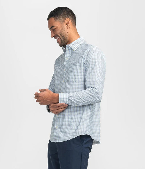 Brookside Plaid Button Down - Moonlight