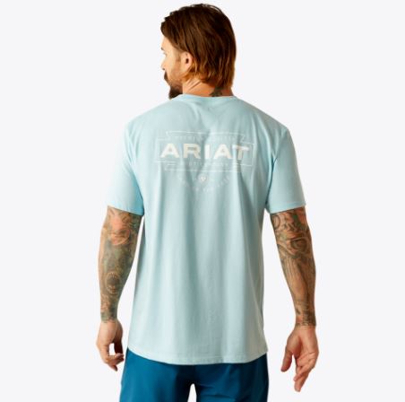 Ariat Southwest Simple Tee - Sky Blue Heather
