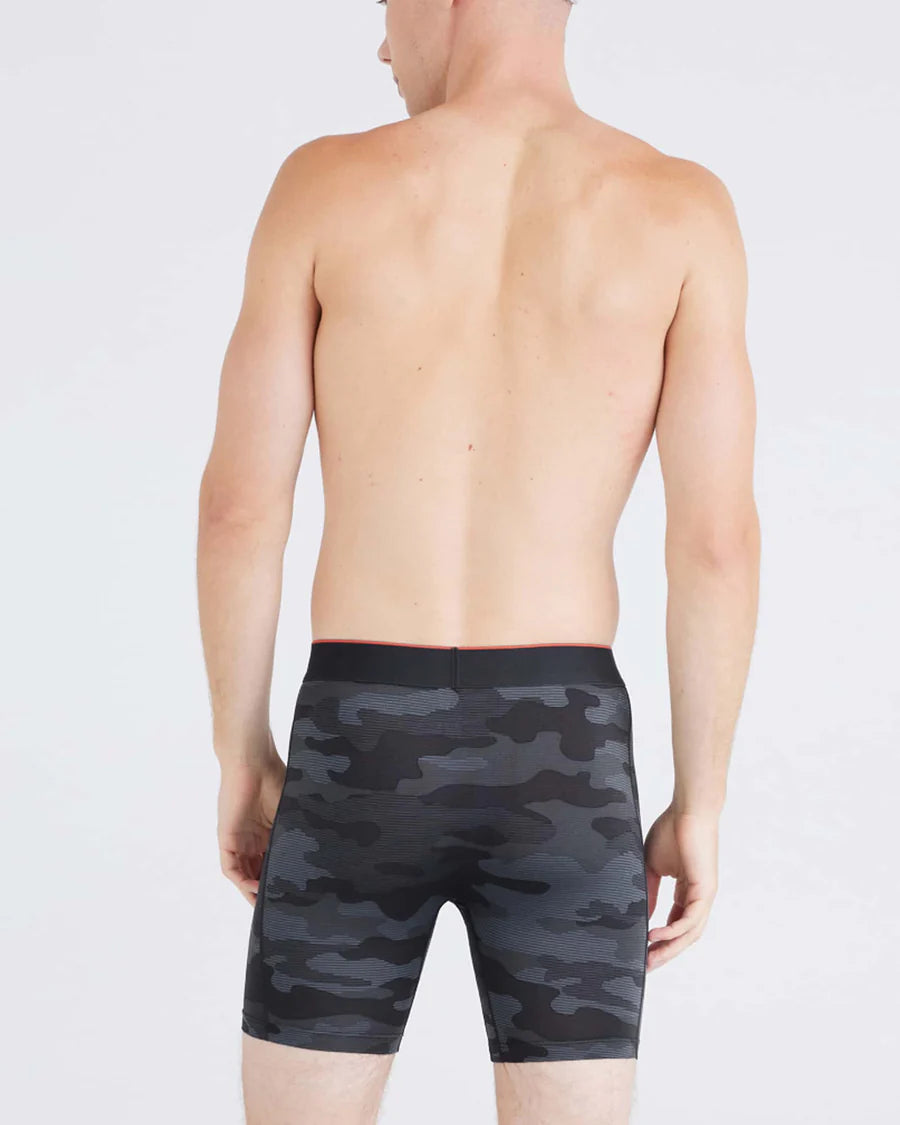 Multi-Sport Mesh Performance Boxer Brief 6" - Remote Camo - Faded Black