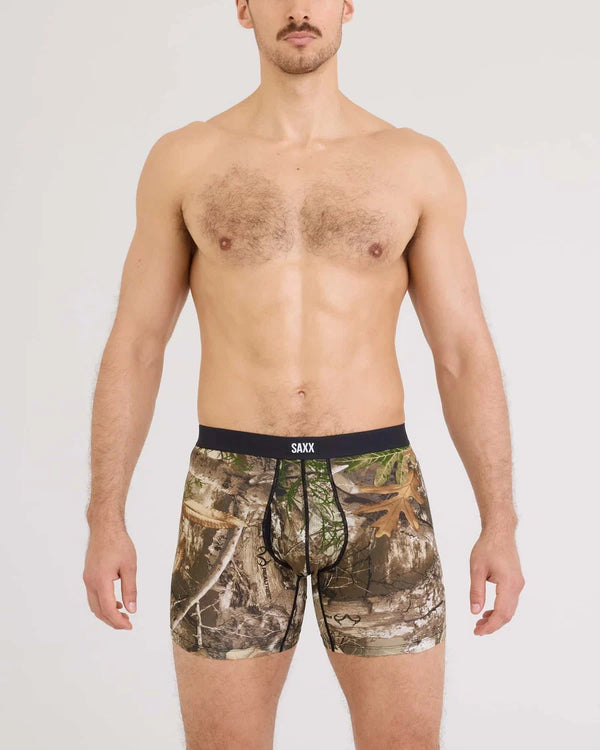 Vibe Xtra Soft Comfort Everyday Boxer Brief 6" - Realtree Edge