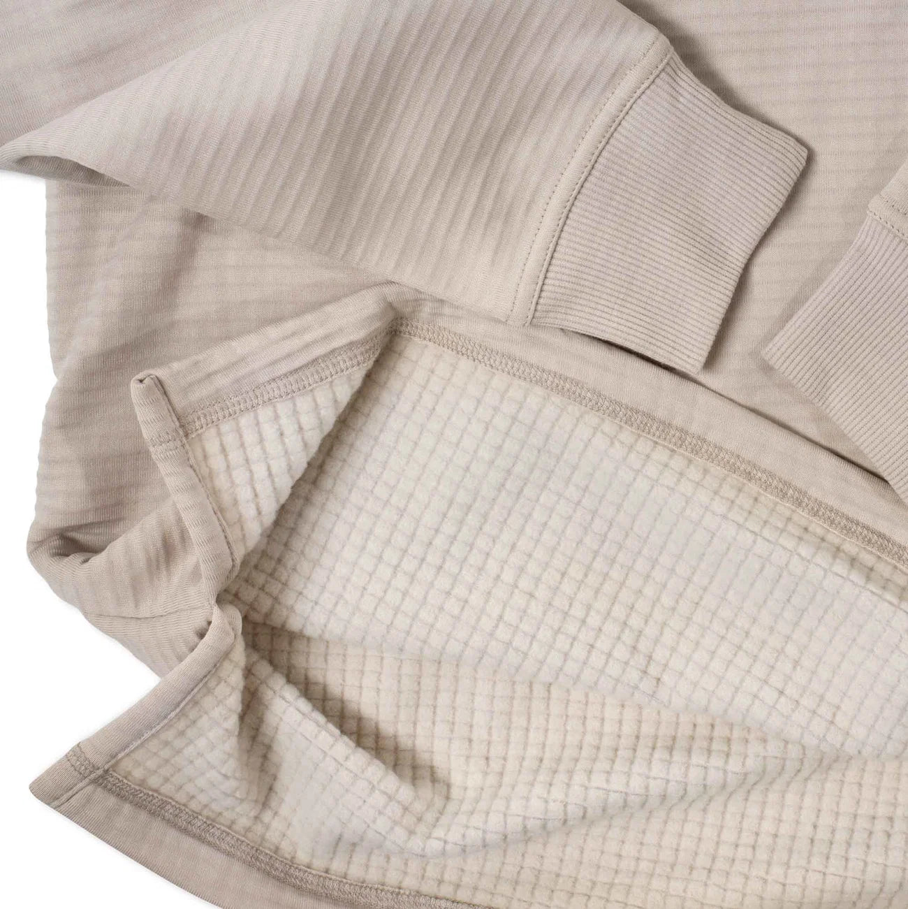 ThermaGrid Merino Wool Henley - Sand