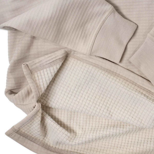 ThermaGrid Merino Wool Henley - Sand