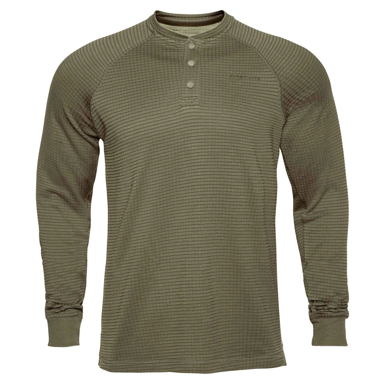 ThermaGrid Merino Wool Henley - Morel