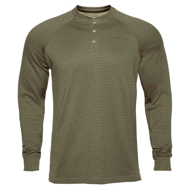 ThermaGrid Merino Wool Henley - Morel