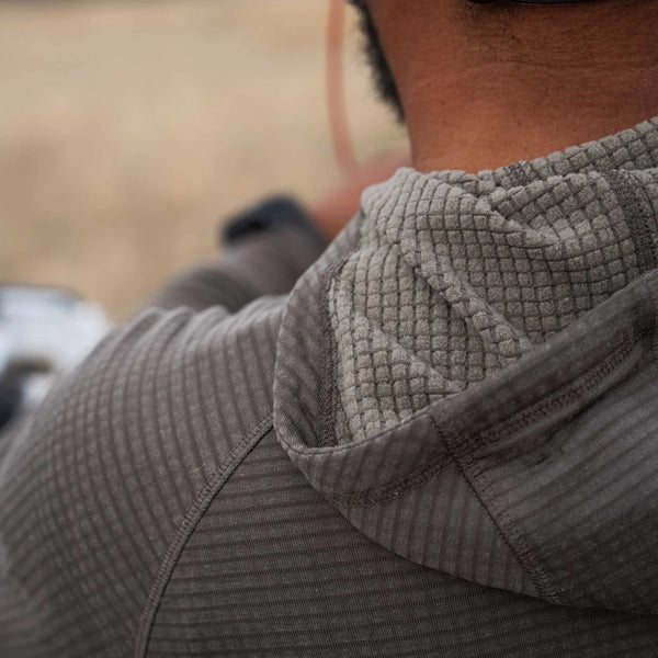 ThermaGrid Merino Wool Hoody - Morel