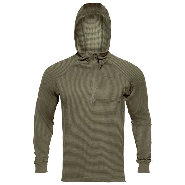 ThermaGrid Merino Wool Hoody - Morel