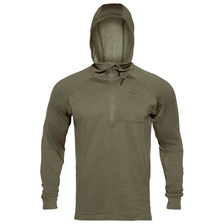 ThermaGrid Merino Wool Hoody - Morel