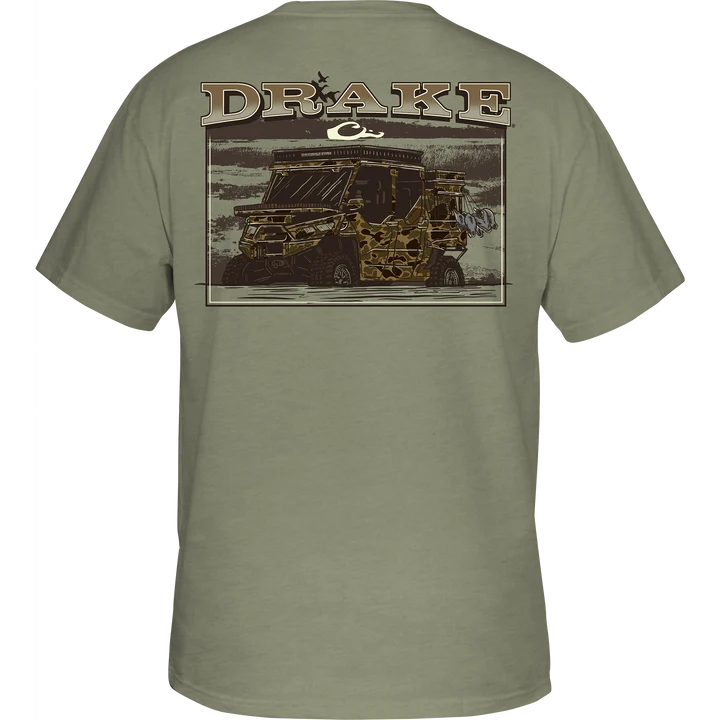 Drake Mud Cart SS Tee - Sage Lt Heather