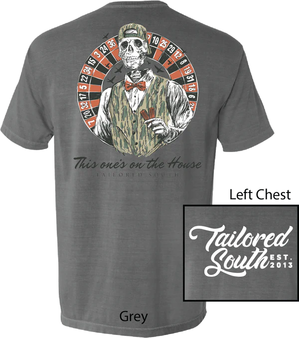 On The House SS Tee-Grey