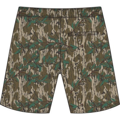 Youth Fulton Volley Shorts - Mossy Oak Greenleaf