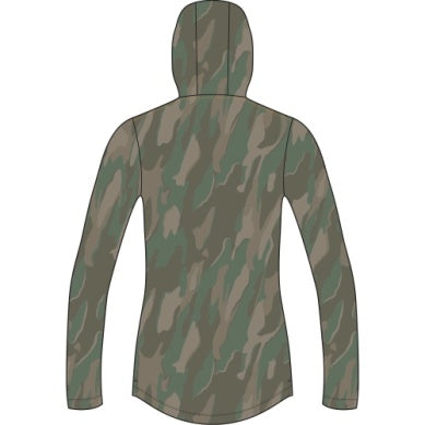 Women's Buxton Hagood Tech Hoodie - Thyme Lowland Camo