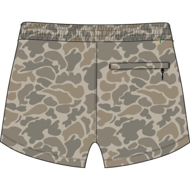 Women's Fulton Volley Shorts - Khaki Mallard Camo