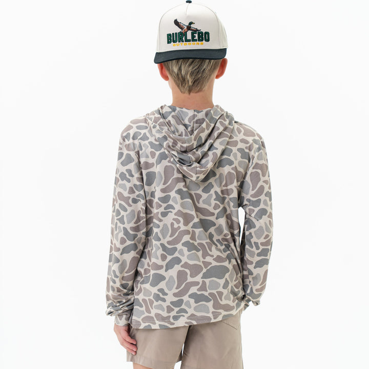 Youth Performance Hoodie - Classic Deer Camo