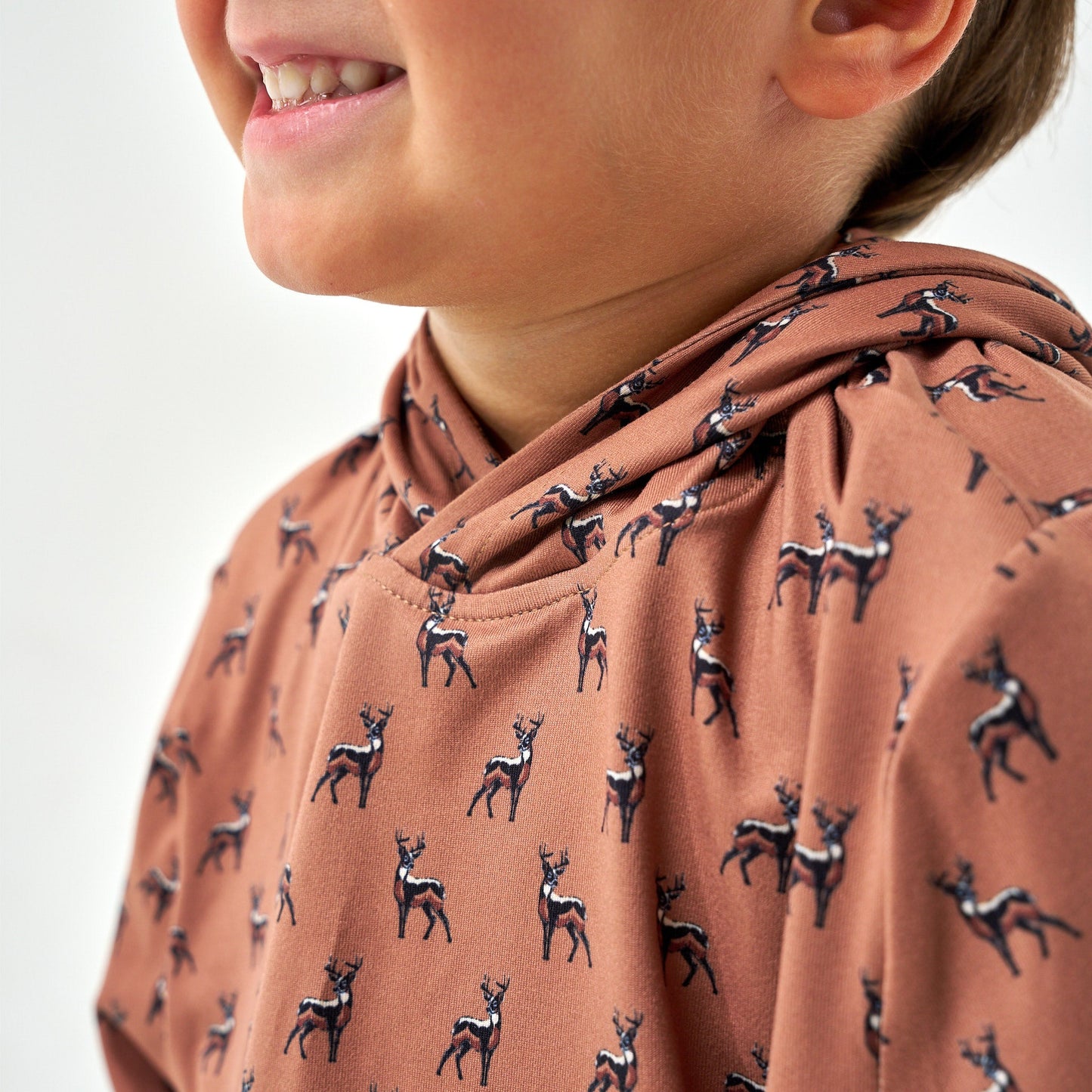 Youth Performance Hoodie - Whitetail Deer - Brown